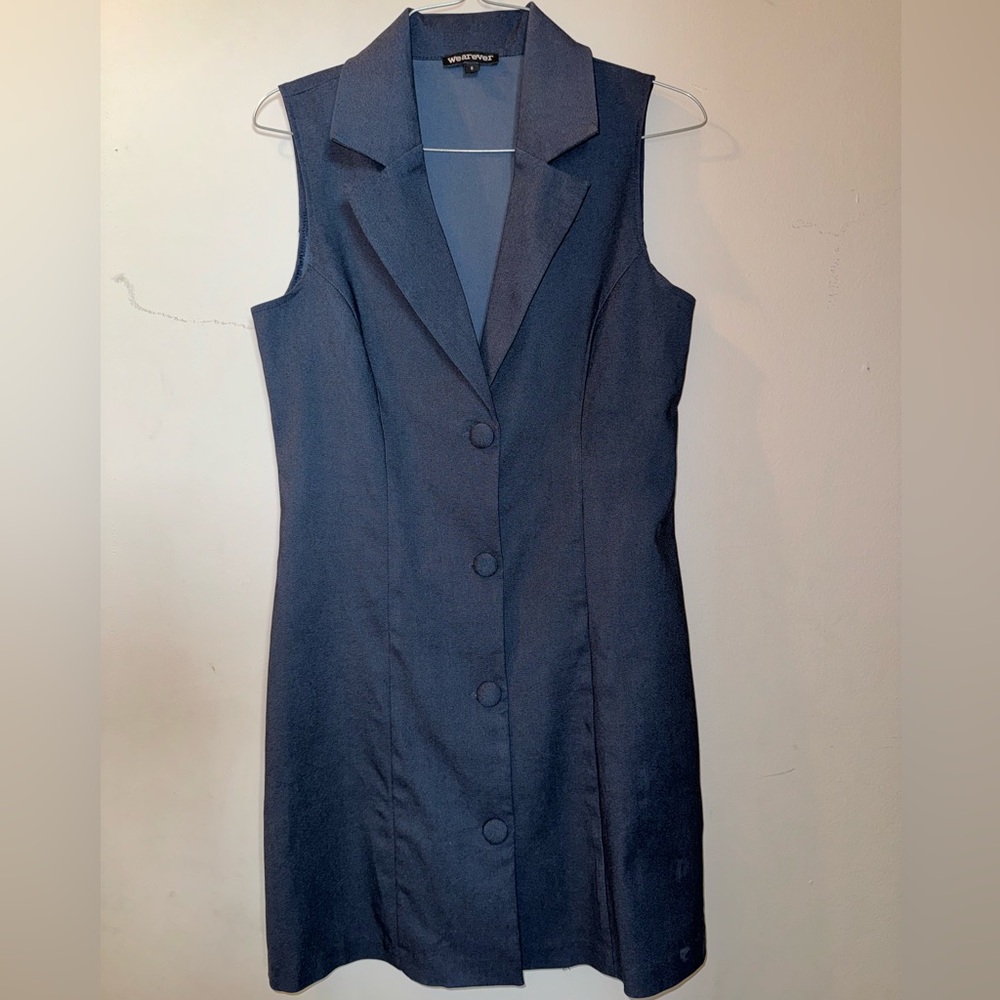 Navy blue/ Denim Blazer Dress